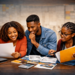 Students comparing college options to choose the right college